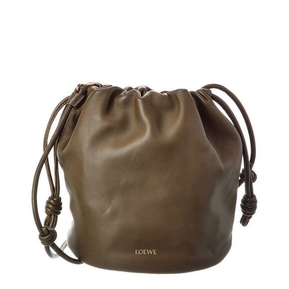 Loewe Handbags - Loewe Flamenco Leather Bucket Bag, Green